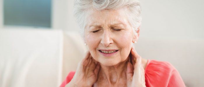 Elderly women with neck pain and headache needs 1-hour treatment